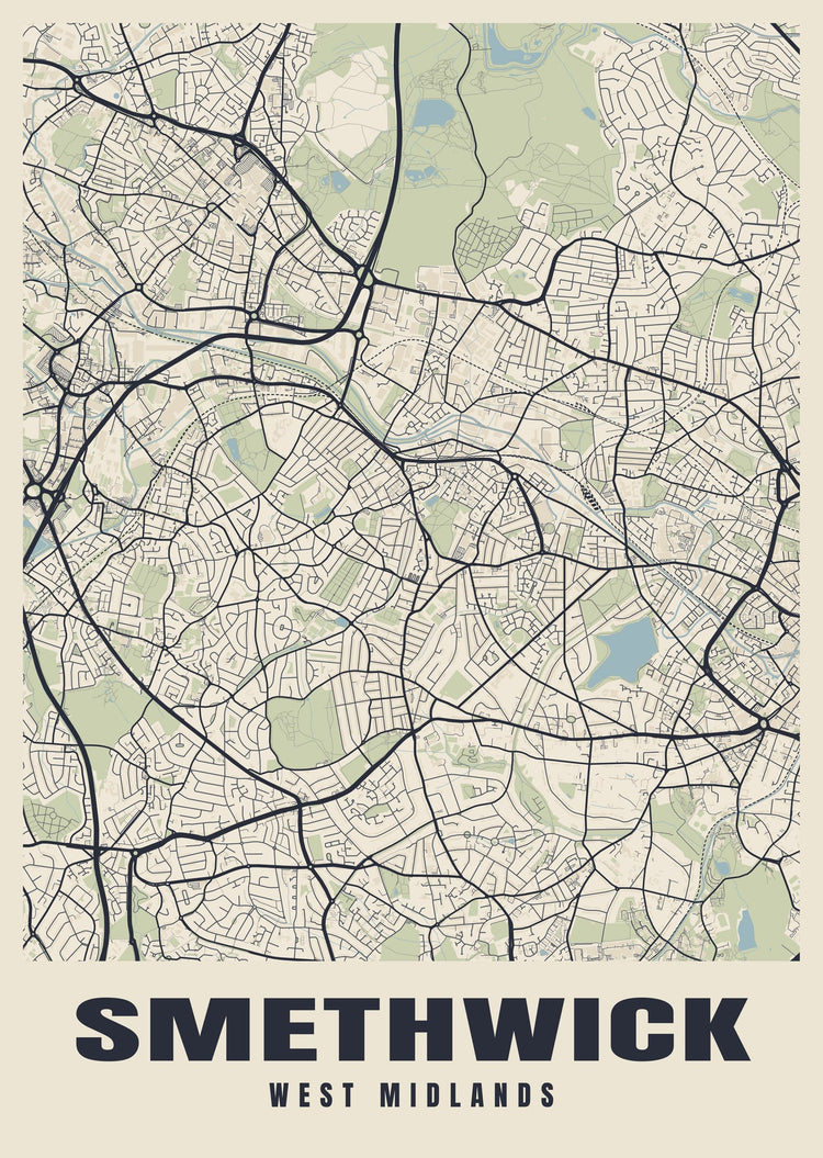 Smethwick Street Map Poster