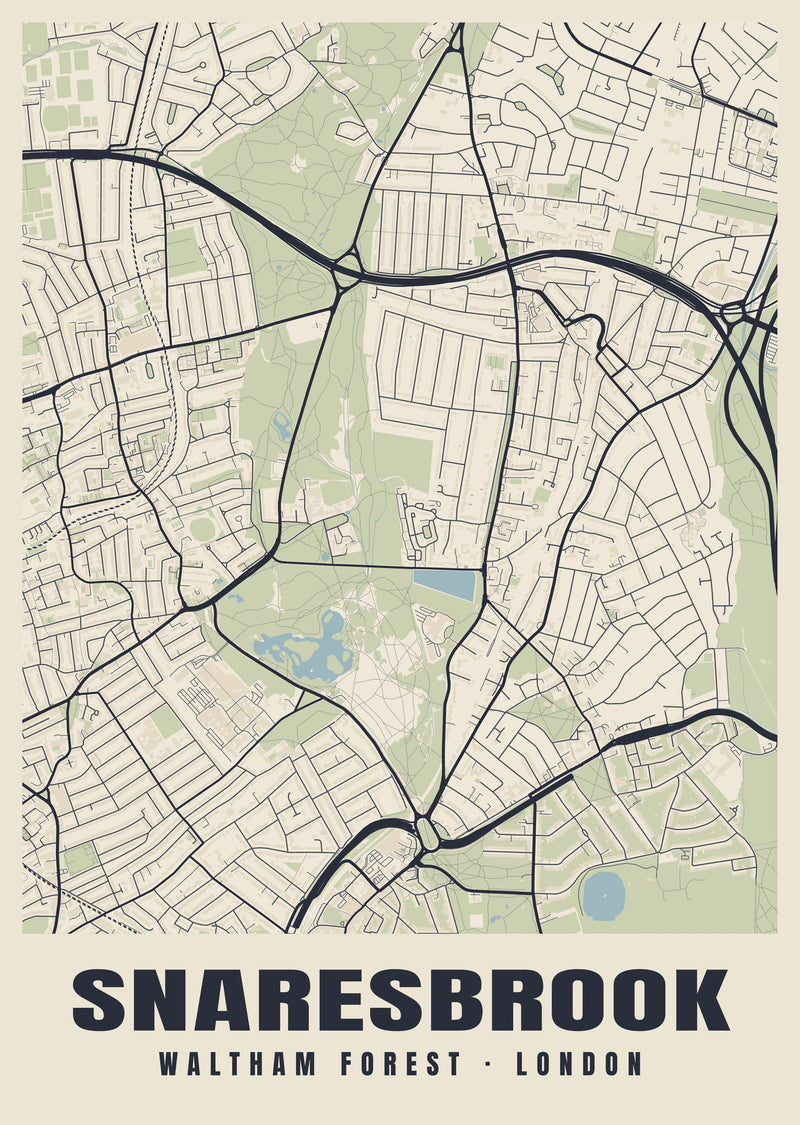 Snaresbrook Heritage Street Map Poster