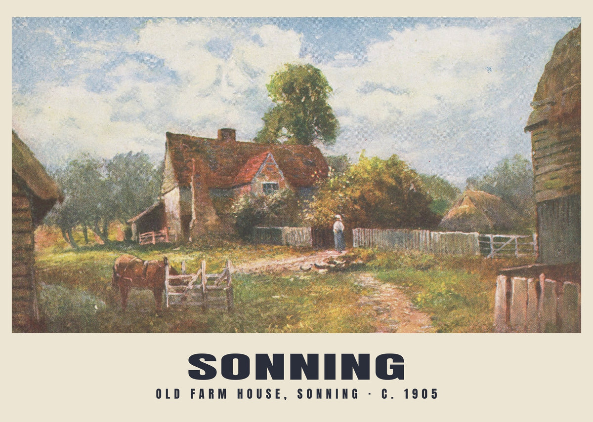 Old Farm House, Sonning, c. 1905 heritage photograph