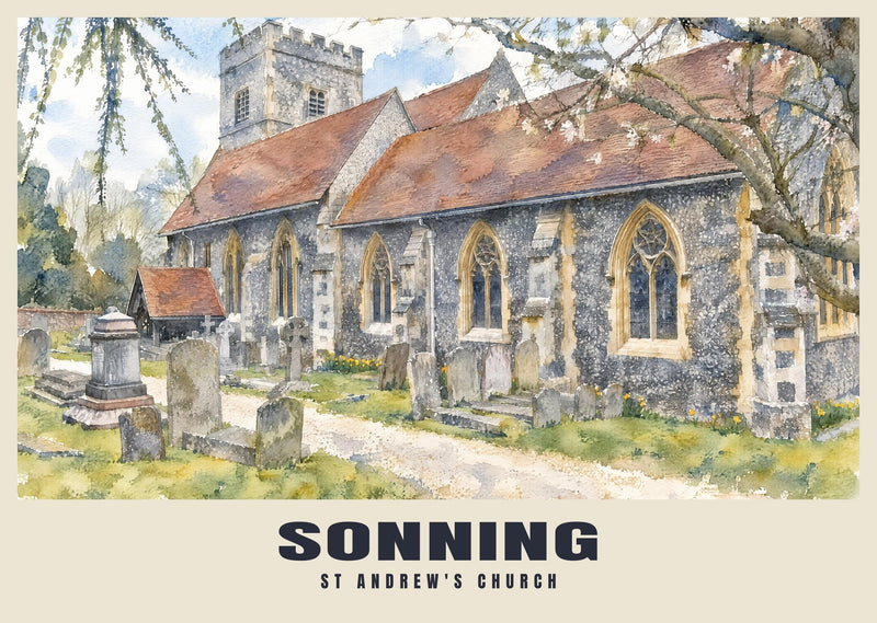 St Andrew's Church, Sonning Poster