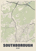 Street map poster of Southborough, Kent