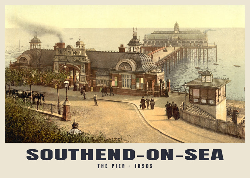 De pier, Southend-on-Sea, ca. 1890–1900 Heritage Print