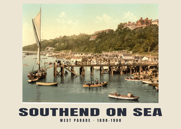 West Parade, Southend On Sea — 1890–1900 · Stampa fotocromatica d’epoca