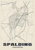 Street map poster of Spalding, Lincolnshire