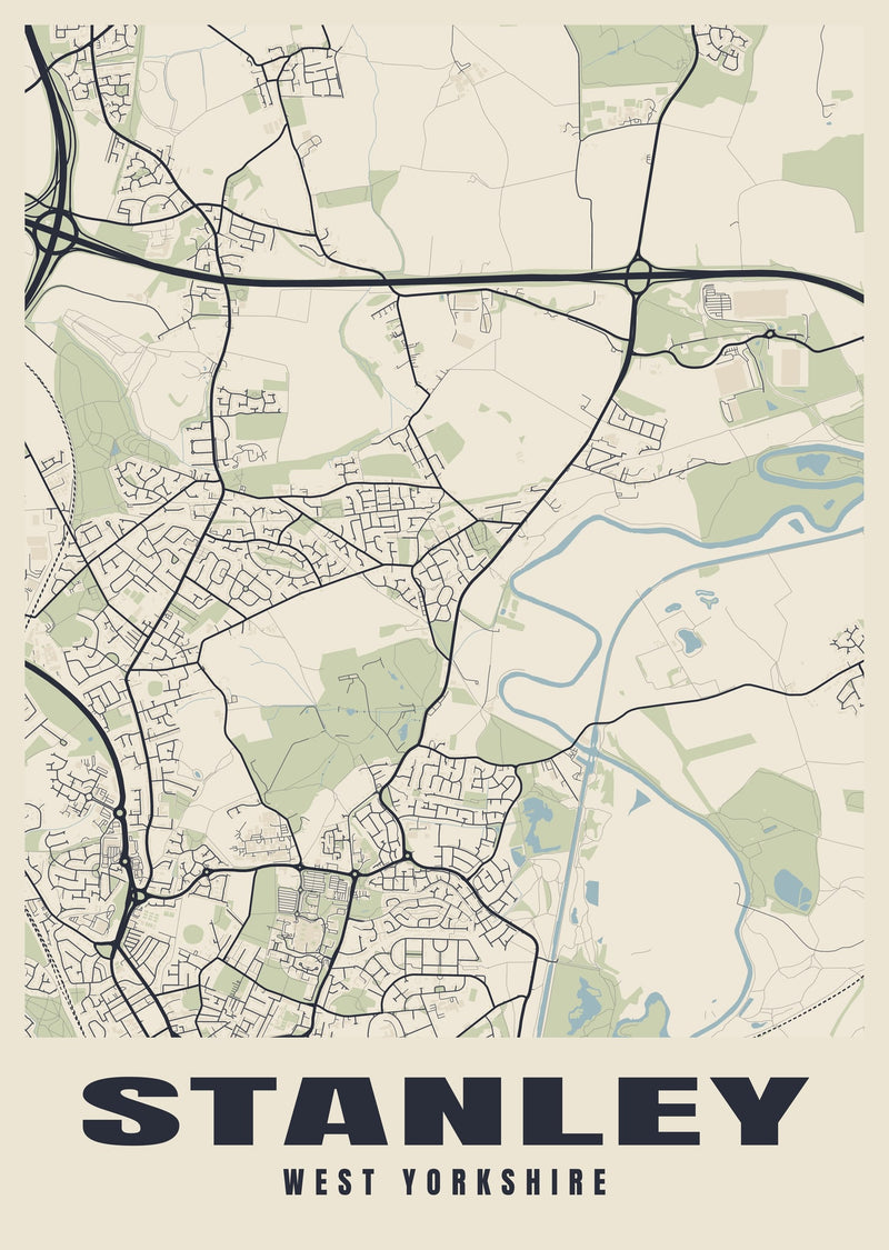 Stanley Street Map Poster
