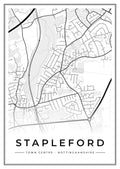 Street map poster of Stapleford town centre, Nottinghamshire