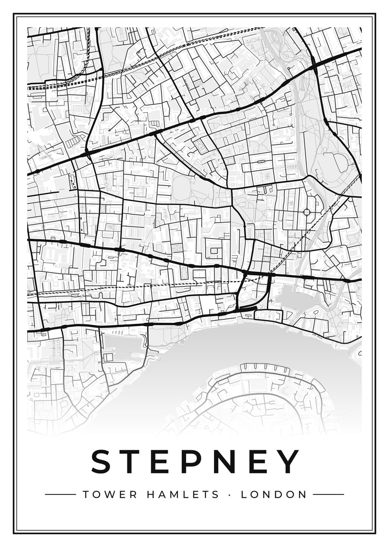 Stepney Street Map Poster