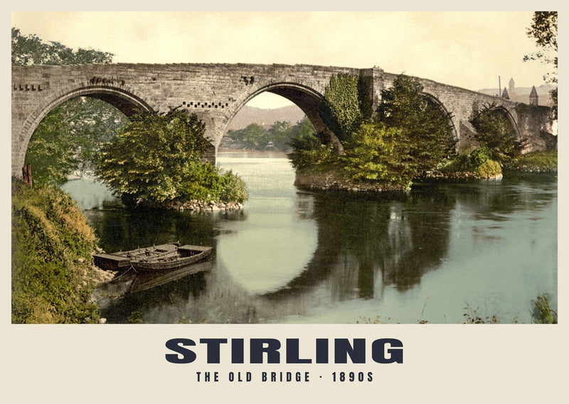 The Old Bridge, Stirling, c. 1890–1900 Heritage Print