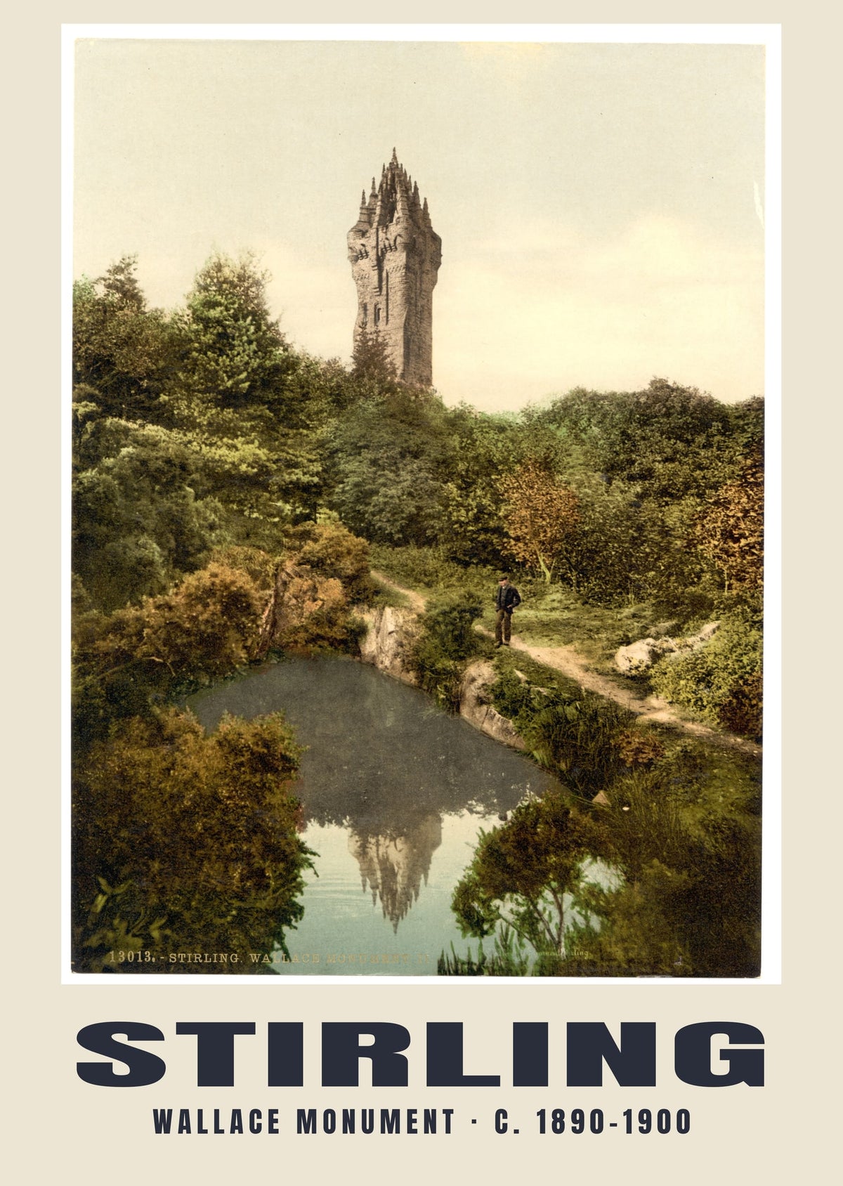 Wallace Monument, Stirling, c. 1890–1900 heritage photograph