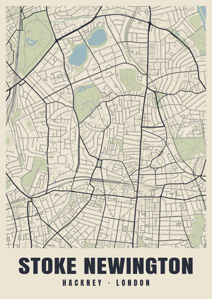 Stoke Newington Heritage Street Map Poster