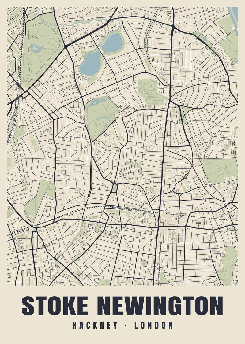 Stoke Newington Heritage Street Map Poster