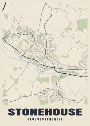 Stonehouse Street Map Poster