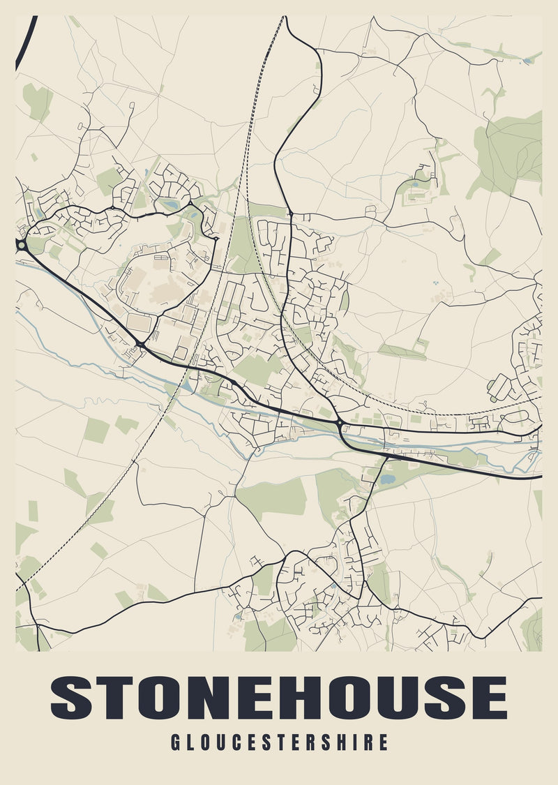 Stonehouse Street Map Poster