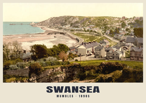Mumbles, Swansea, ok. 1890–1900, druk historyczny