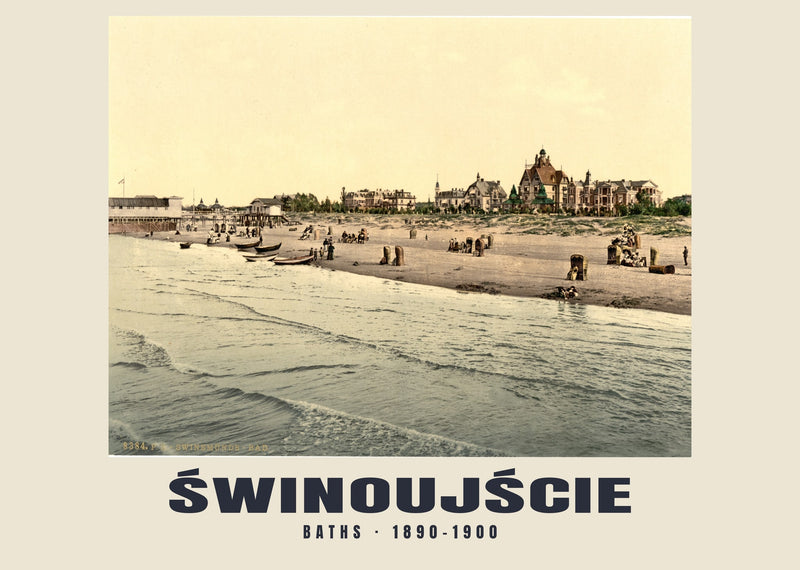 Bäder, Świnoujście — 1890–1900 · Historischer Photochromdruck