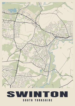 Swinton Street Map Poster