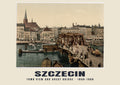 Stadtansicht und Große Brücke, Szczecin, 1890–1900