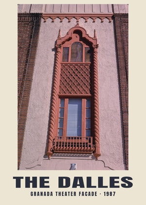 Granada Theater Facade, The Dalles, Oregon — 1987 · Historische fotoprint