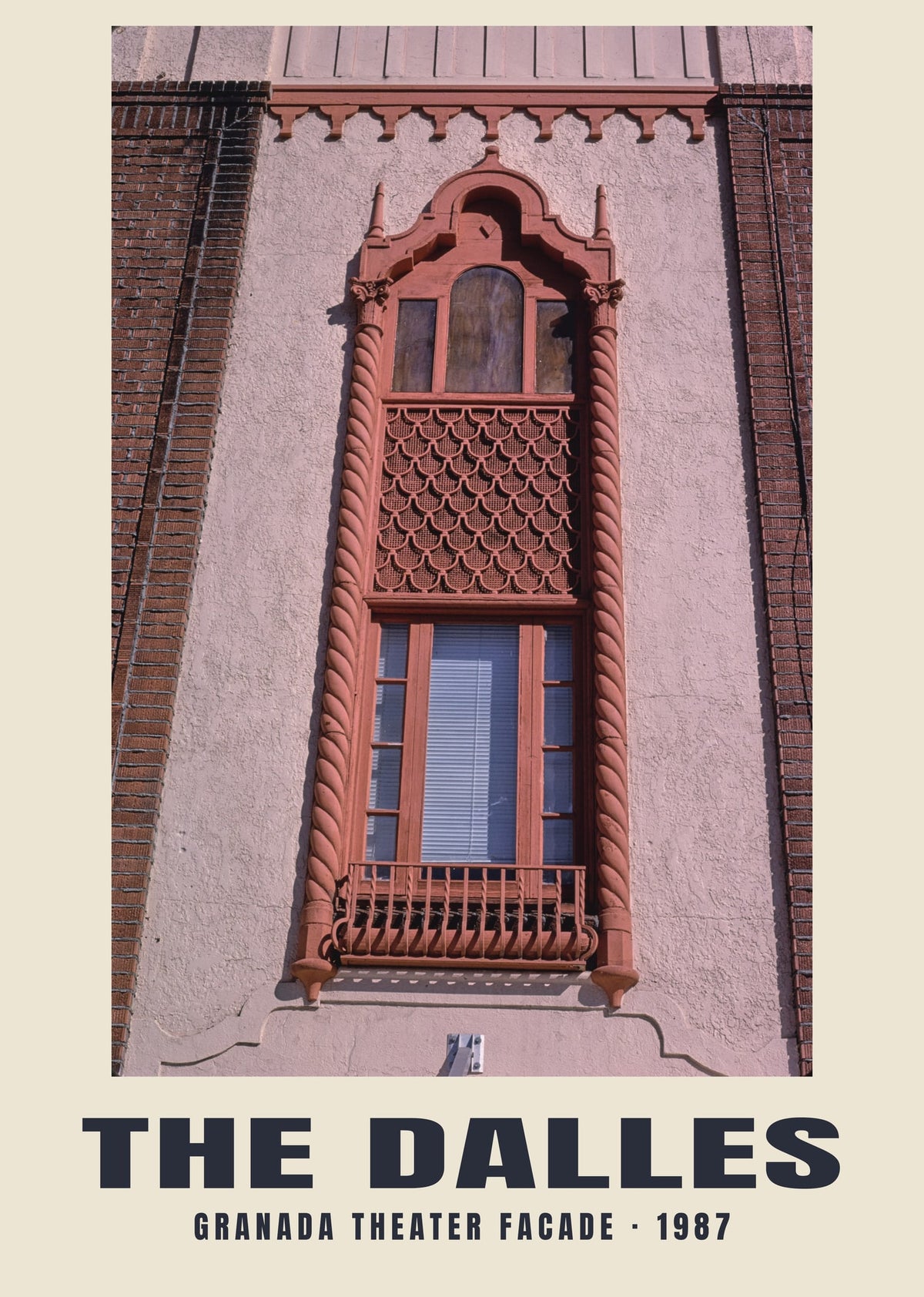 Granada Theater Facade, The Dalles, Oregon, 1987