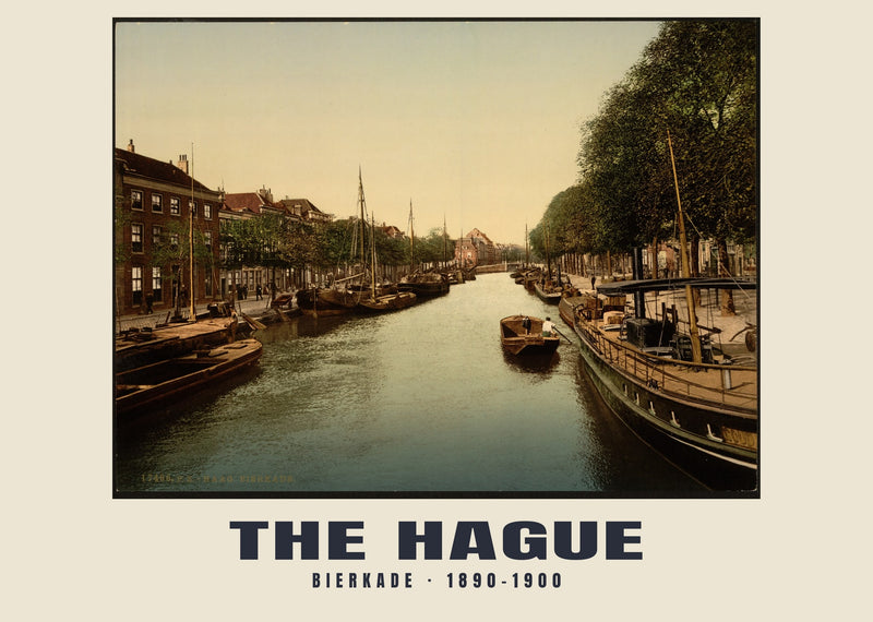Bierkade, Den Haag — 1890–1900 · Historischer Photochromdruck