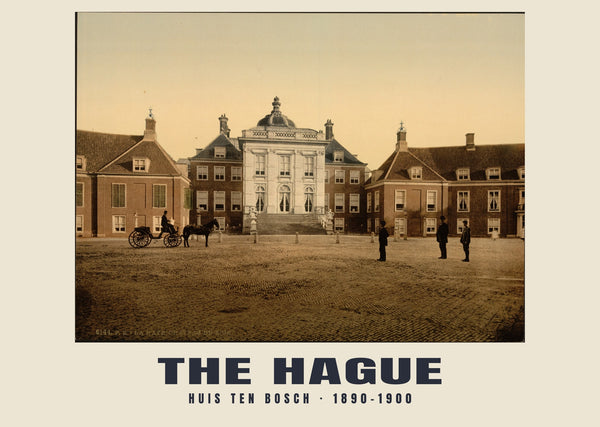Huis ten Bosch, La Haya — 1890–1900 · Lámina de fotocromo antiguo