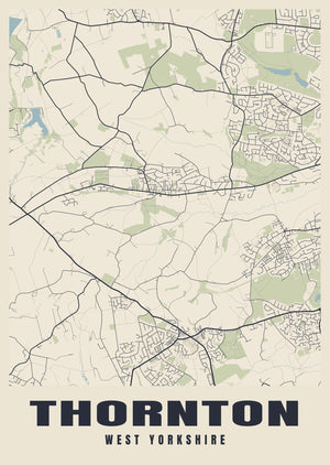 Thornton Street Map Poster