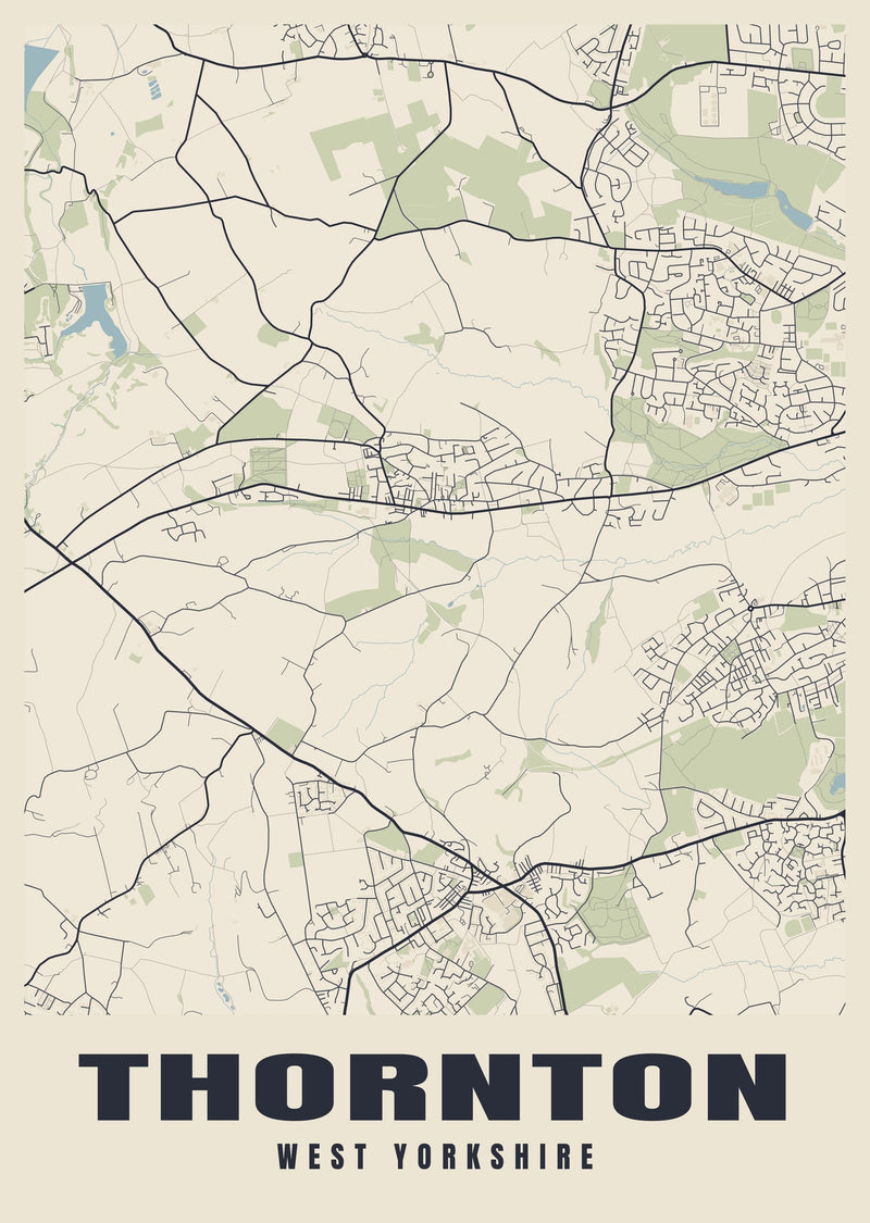 Thornton Street Map Poster
