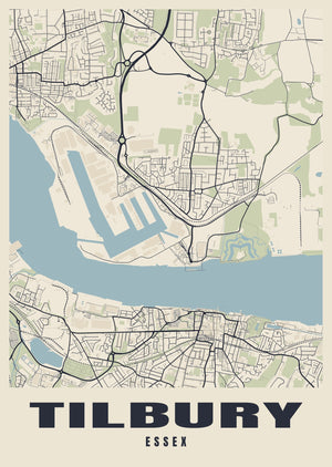 Tilbury Street Map Poster
