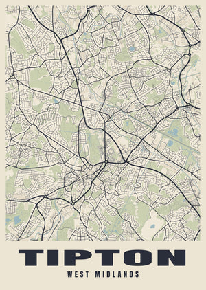 Tipton Street Map Poster