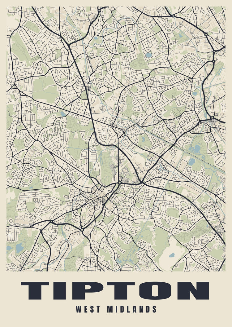 Tipton Street Map Poster