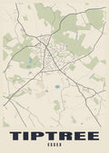 Street map poster of Tiptree, Essex
