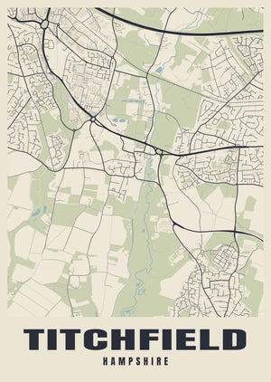 Titchfield Street Map Poster