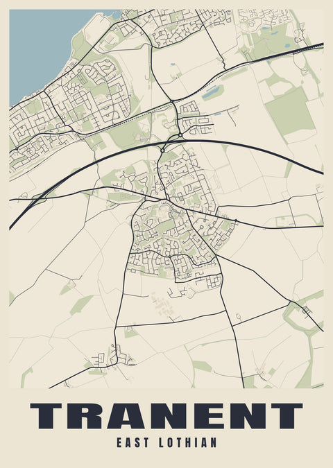 Tranent Street Map Poster