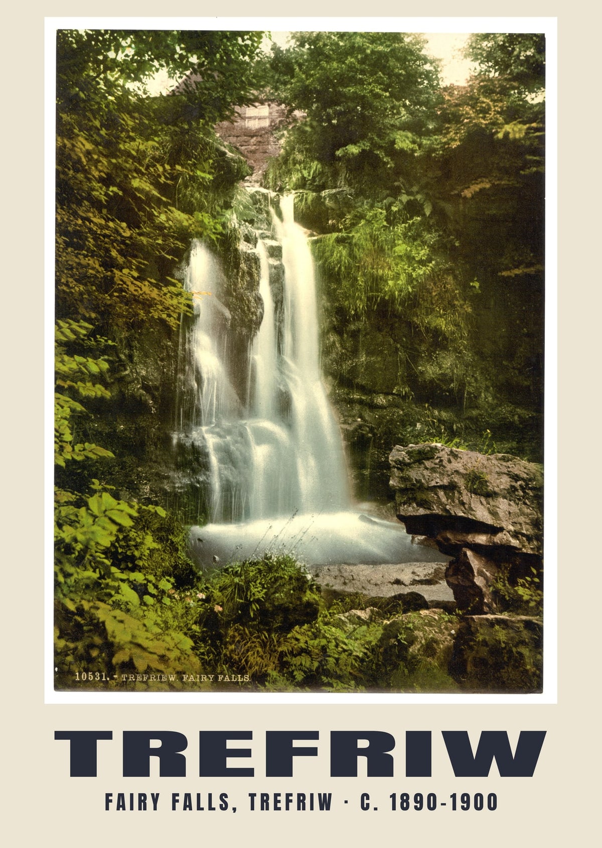 Fairy Falls, Trefriw, c. 1890–1900 heritage photograph