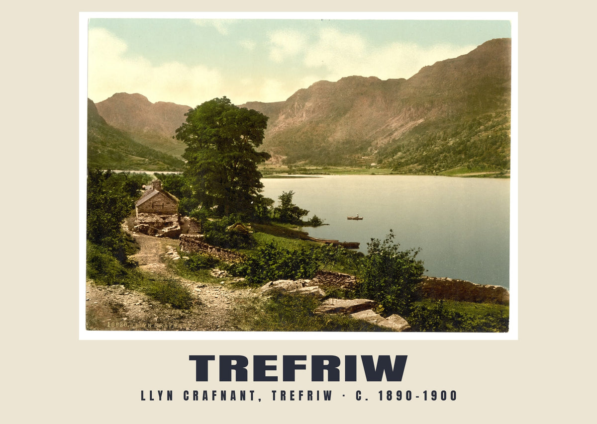 Llyn Crafnant, Trefriw, c. 1890–1900 heritage photograph