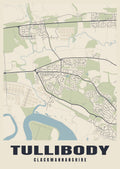 Street map poster of Tullibody, Clackmannanshire