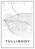 Street map poster of Tullibody town centre, Clackmannanshire
