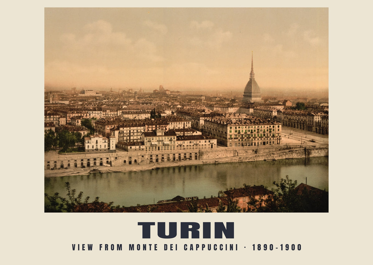 Uitzicht vanaf Monte dei Cappuccini, Turijn, 1890–1900