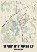 Street map poster of Twyford, Berkshire