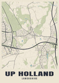 Street map poster of Up Holland, Lancashire