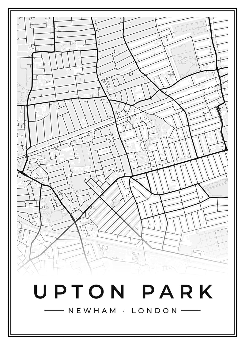 Upton Park Street Map Poster