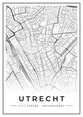Street map poster of Utrecht city centre