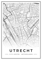 Street map poster of Utrecht city centre