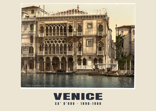 Ca’ d’Oro, Wenecja — 1890–1900 · Wydruk dawnego fotochromu