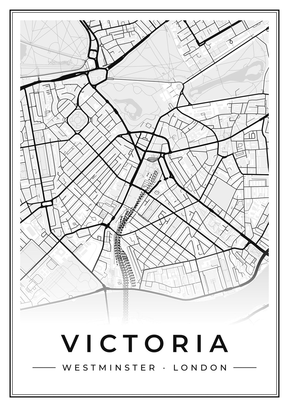 Victoria Street Map Poster