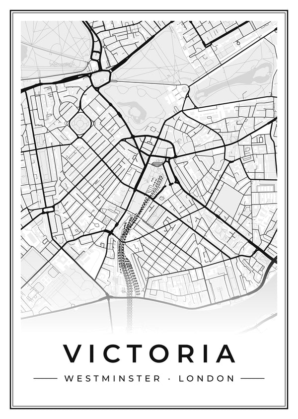 Victoria Street Map Poster