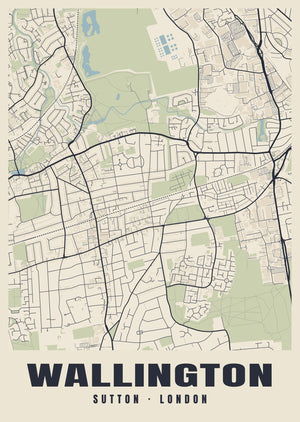 Wallington Heritage Street Map Poster