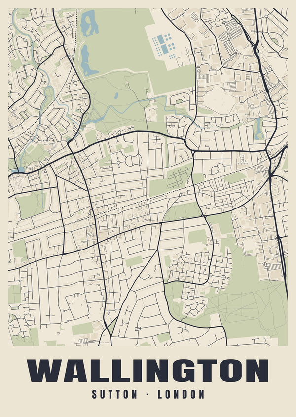 Wallington Heritage Street Map Poster