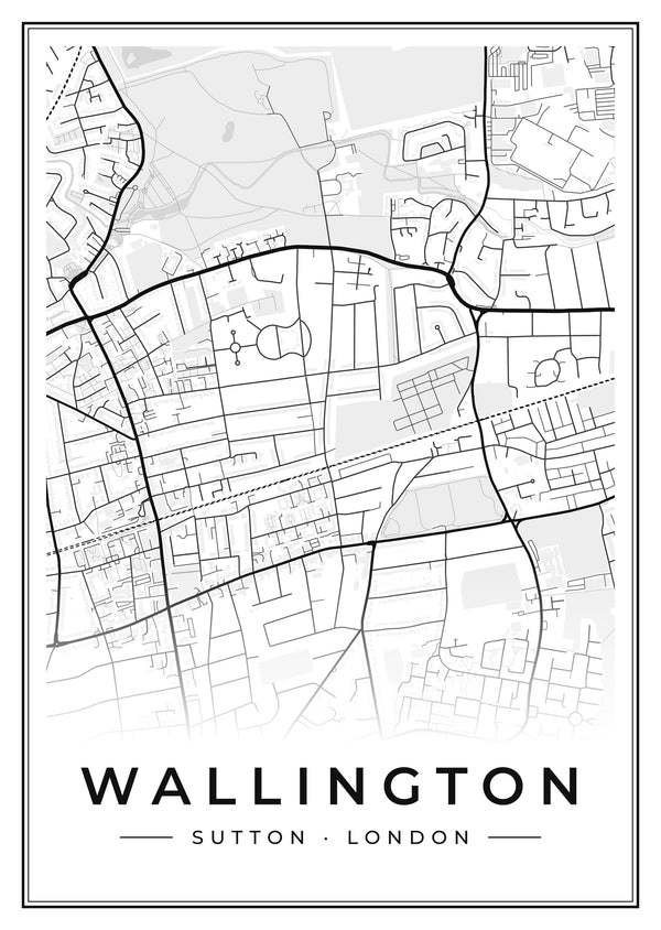 Wallington Street Map Poster