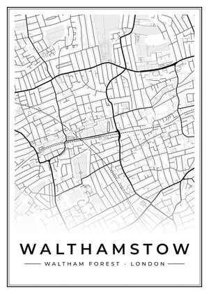 Walthamstow Street Map Poster